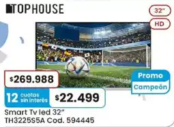 Coto Tophouse smart tv led 32" oferta