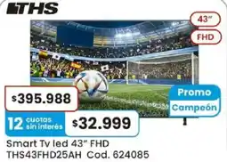 Coto Lths smart tv led 43" oferta