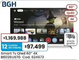 Coto Bgh smart tv qled 60" oferta