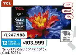 Coto Tcl smart tv qled 65" oferta
