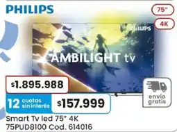 Coto Philips smart tv led 75" oferta