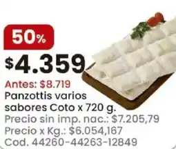 Coto Coto panzottis varios sabores oferta