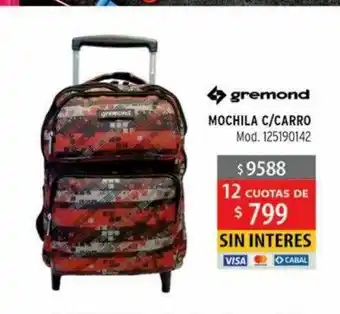 Casa Silvia Gremond Mochila C Carro oferta