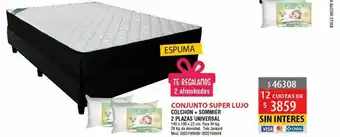 Casa Silvia Conjunto Super Lujo Colchon + Sommier 2 Plazas Universal oferta