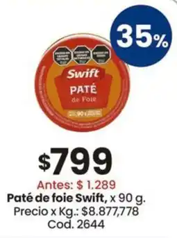 Coto Swift paté de foie oferta