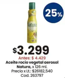 Coto Natura aceite rocío vegetal aerosol oferta