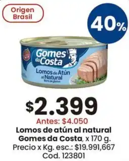 Coto Gomes da costa lomos de atún al natural oferta