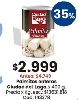 Coto Ciudad del lago palmitos enteros oferta