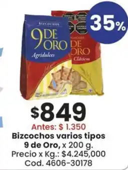 Coto 9 de oro bizcochos varios tipos oferta