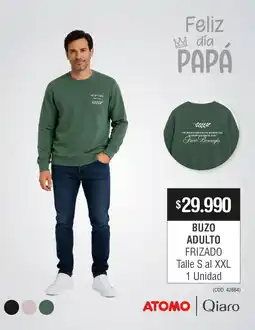 Atomo Conviene Buzo adulto frizado oferta