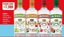 Makro Smirnoff green apple tropical fruits raspberry waoermelon oferta
