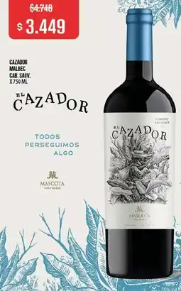 Makro Cazador malbec cab. sauv. oferta