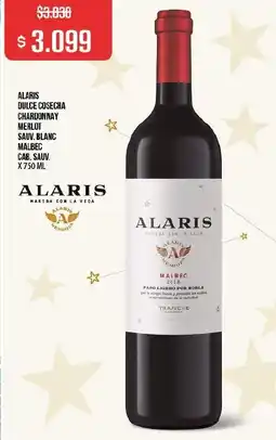 Makro Alaris dulce cosecha chardonnay merlot sauv. blanc malbec cab. sauv oferta
