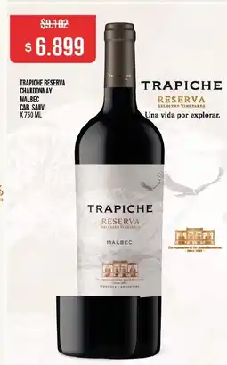 Makro Trapiche reserva chardonnay malbec cab. sauv. oferta