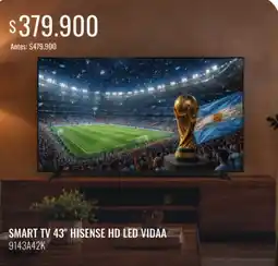 Supermercados Tadicor Hisense smart tv 43" oferta
