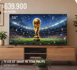 Supermercados Tadicor Philips tv led 55" smart 4k oferta