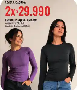 Supermercados Tadicor Remera joaquina oferta