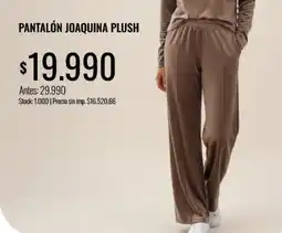 Supermercados Tadicor Pantalón joaquina plush oferta