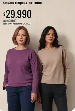 Supermercados Tadicor Sweater joaquina collection oferta