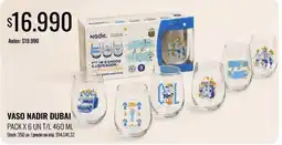 Supermercados Tadicor Vaso nadir dubai pack oferta