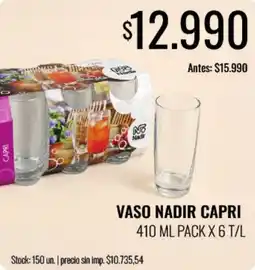 Supermercados Tadicor Vaso nadir capri oferta