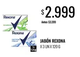Supermercados Tadicor Rexona jabón oferta