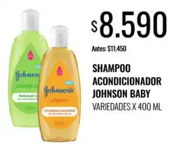 Supermercados Tadicor Johnson baby shampoo acondicionador variedades oferta