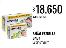 Supermercados Tadicor Estrella pañal baby oferta