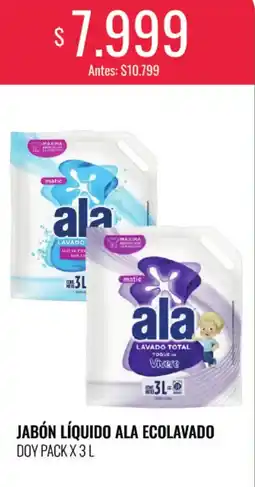 Supermercados Tadicor Ala jabón líquido ecolavado doy pack oferta