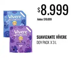 Supermercados Tadicor Vívere suavizante doy pack oferta