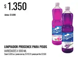 Supermercados Tadicor Procenex limpiador para pisos variedades oferta