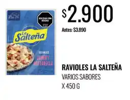 Supermercados Tadicor La salteña ravioles varios sabores oferta