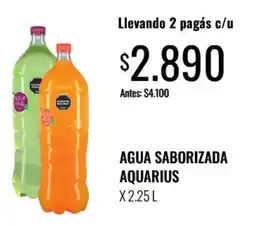 Supermercados Tadicor Aquarius agua saborizada oferta