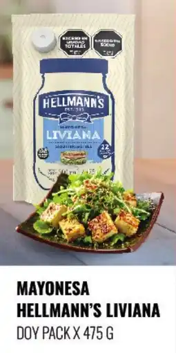 Supermercados Tadicor Hellmann's mayonesa liviana doy pack oferta