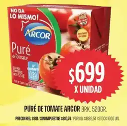 Supermercados Vea Arcor puré de tomate brk. oferta