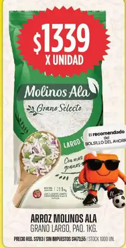 Supermercados Vea Ala arroz molinos grano largo, paq. oferta