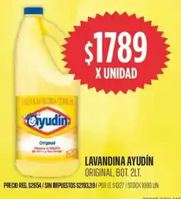 Supermercados Vea Ayudín lavandina original, bot. oferta