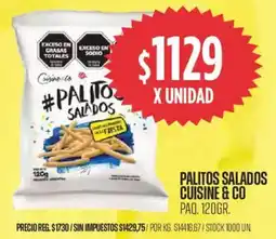 Supermercados Vea Cuisine & Co palitos salados paq. oferta