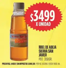 Supermercados Vea Sierra san javier miel de abeja pot. oferta