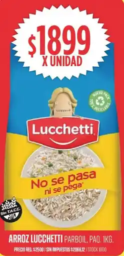 Supermercados Vea Lucchetti arroz parboil, paq. oferta