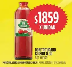 Supermercados Vea Cuisine & Co don triturado bot. oferta