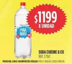 Supermercados Vea Cuisine & co soda bot. oferta