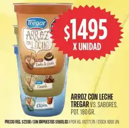Supermercados Vea Arroz con leche tregar vs. sabores, pot. oferta