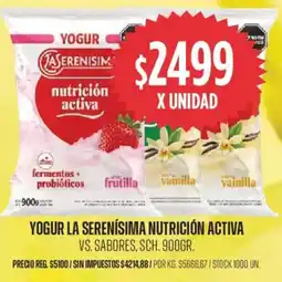 Supermercados Vea La serenísima yogur nutrición activa vs. sabores, sch. oferta