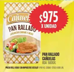 Supermercados Vea Cañuelas pan rallado bsa. oferta