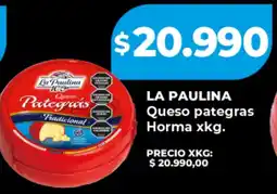 Supermayorista Vital La paulina queso pategras horma oferta