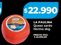 Supermayorista Vital La paulina queso sardo horma oferta