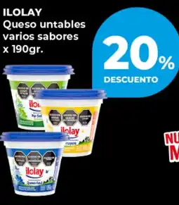 Supermayorista Vital Ilolay queso untables varios sabores oferta