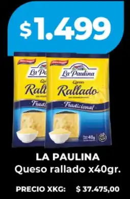 Supermayorista Vital La paulina queso rallado oferta
