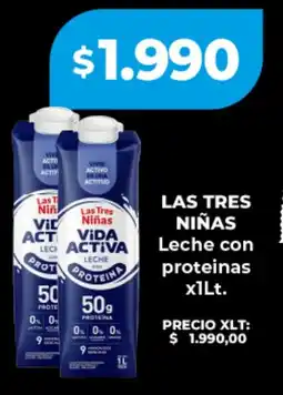 Supermayorista Vital Las tres niñas leche con proteinas oferta